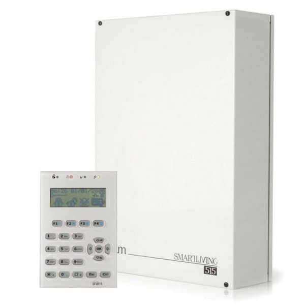 INIM KIT SMARTLIVING 515+NCODE το οποίο αποτελείται από έναν πίνακα Smartliving 515 και ένα πληκτρολόγιο NCODE.